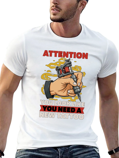 Attention New Tattoo T-Shirt