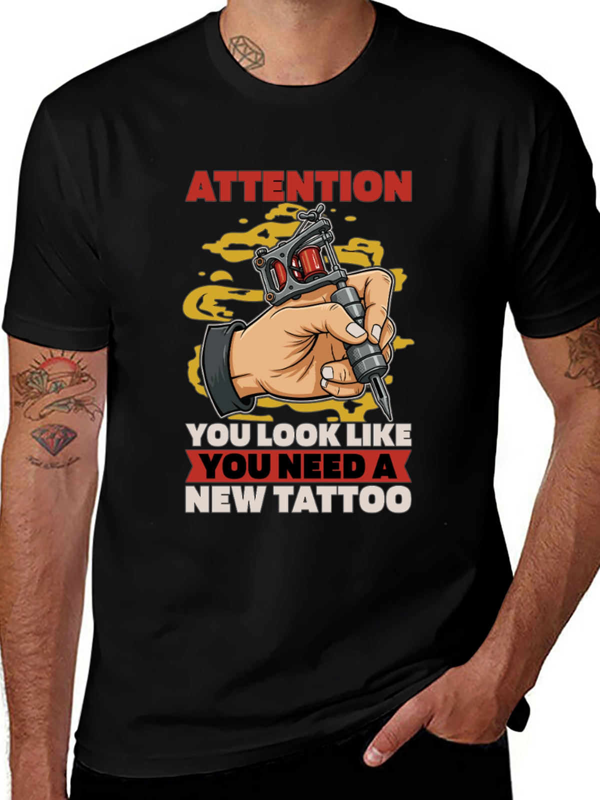 Attention New Tattoo T-Shirt