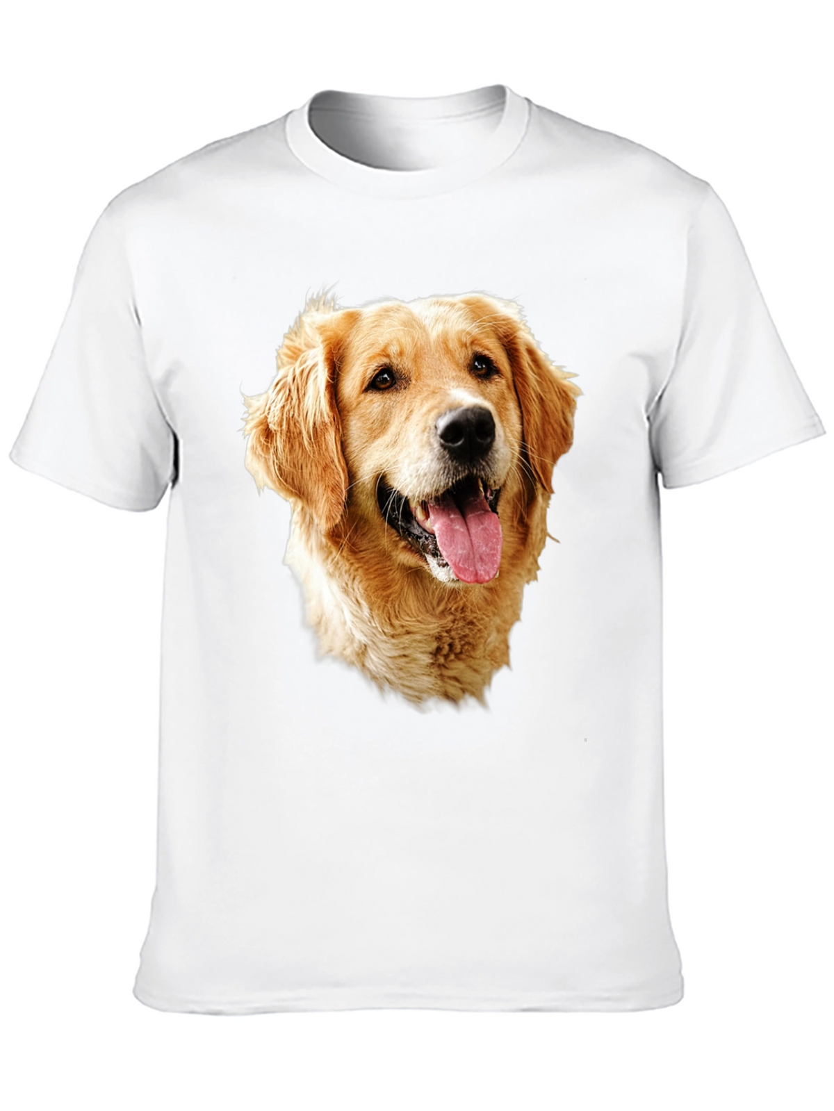 Golden Retriever Dog Graphic Tee - Black T-Shirt