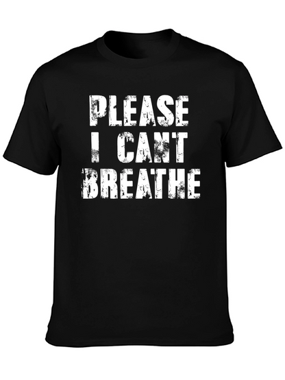 Distressed I Cant Breathe Black T-Shirt