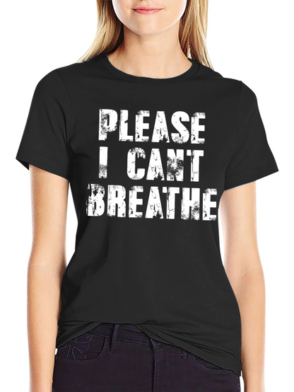 Distressed I Cant Breathe Black T-Shirt