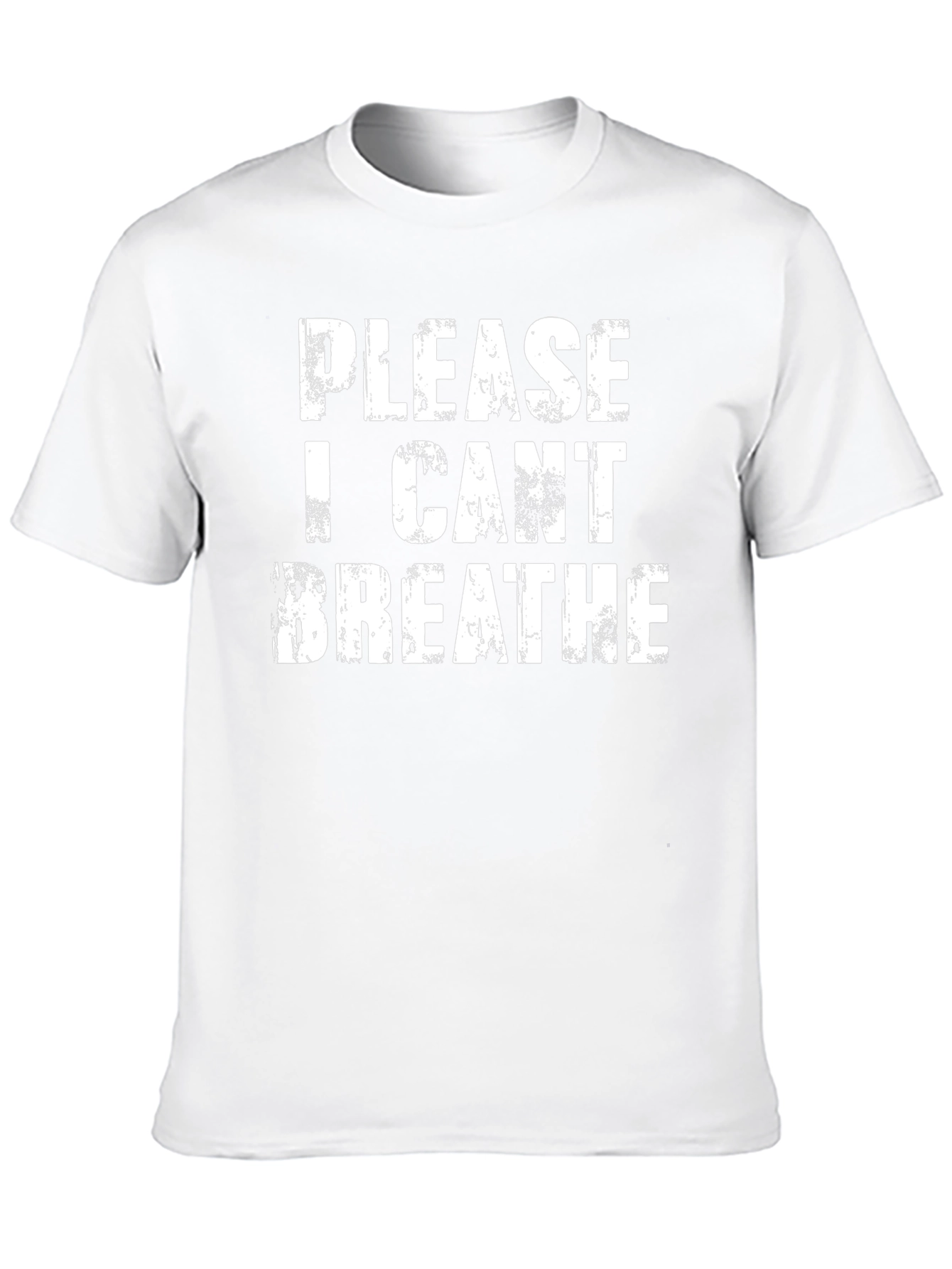 Distressed I Cant Breathe Black T-Shirt