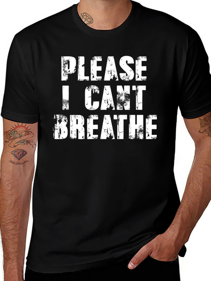 Distressed I Cant Breathe Black T-Shirt