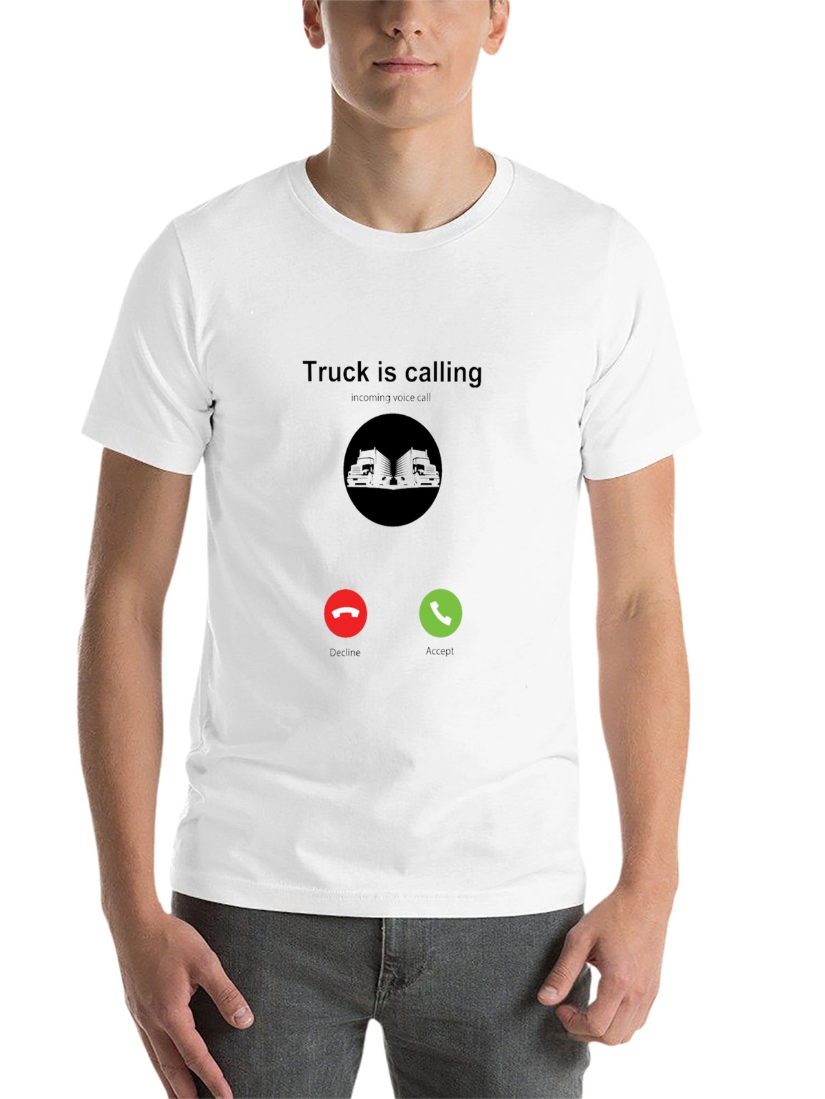 Truck Is Calling Black T-Shirt