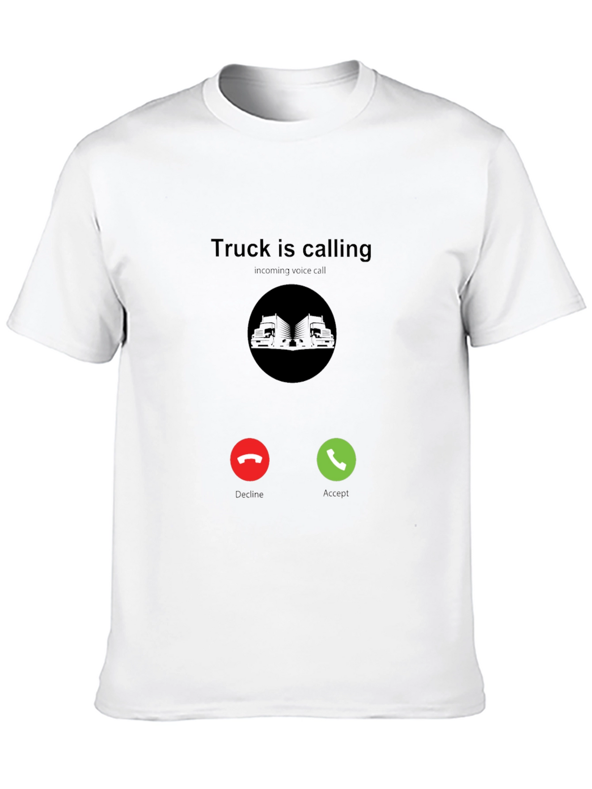 Truck Is Calling Black T-Shirt