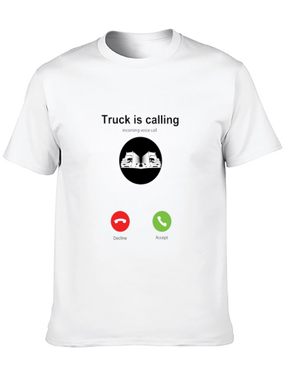 Truck Is Calling Black T-Shirt