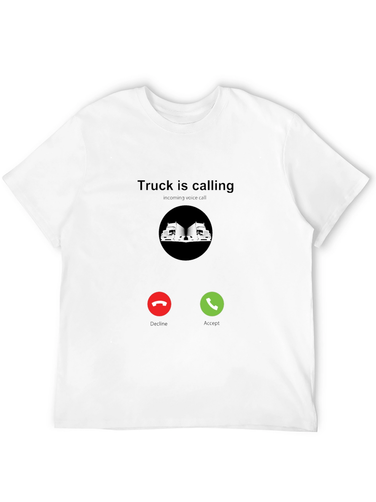 Truck Is Calling Black T-Shirt
