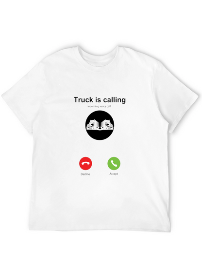 Truck Is Calling Black T-Shirt