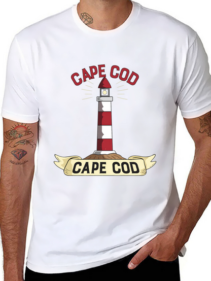 Cape Cod Lighthouse Graphic T-Shirt