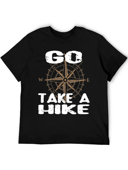Go Take a Hike Compass Graphic T-Shirt