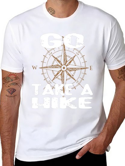 Go Take a Hike Compass Graphic T-Shirt