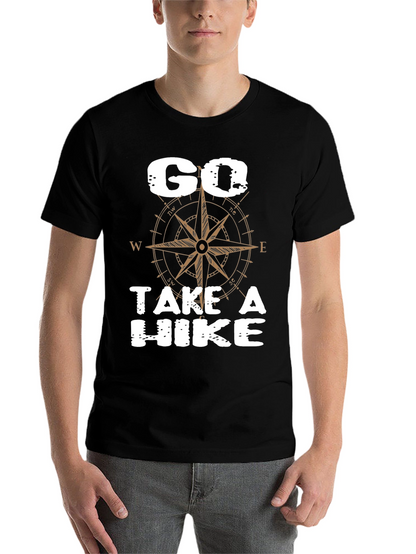 Go Take a Hike Compass Graphic T-Shirt