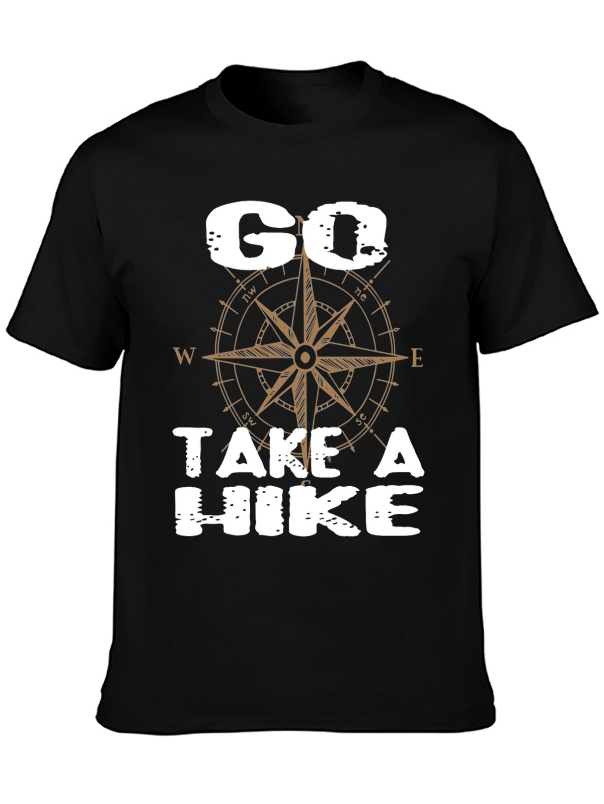 Go Take a Hike Compass Graphic T-Shirt