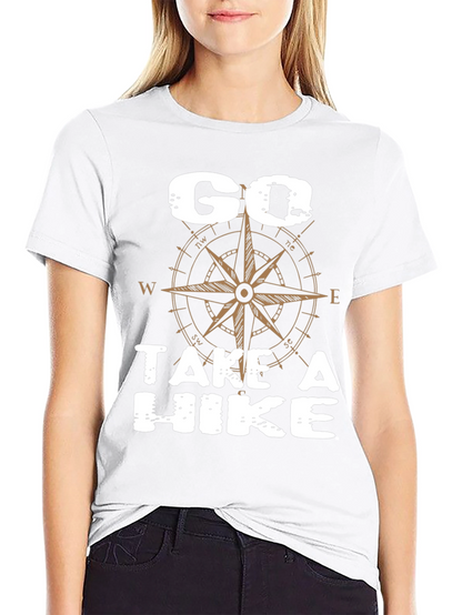 Go Take a Hike Compass Graphic T-Shirt