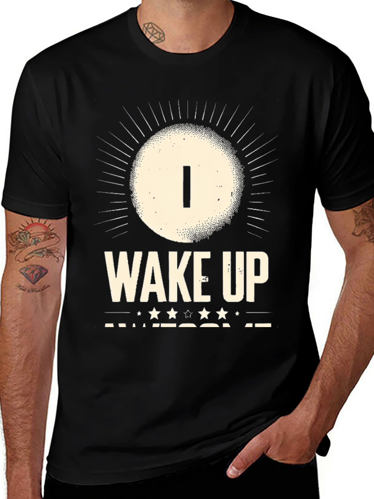 I Wake Up Awesome T-Shirt - Mens Graphic Tee