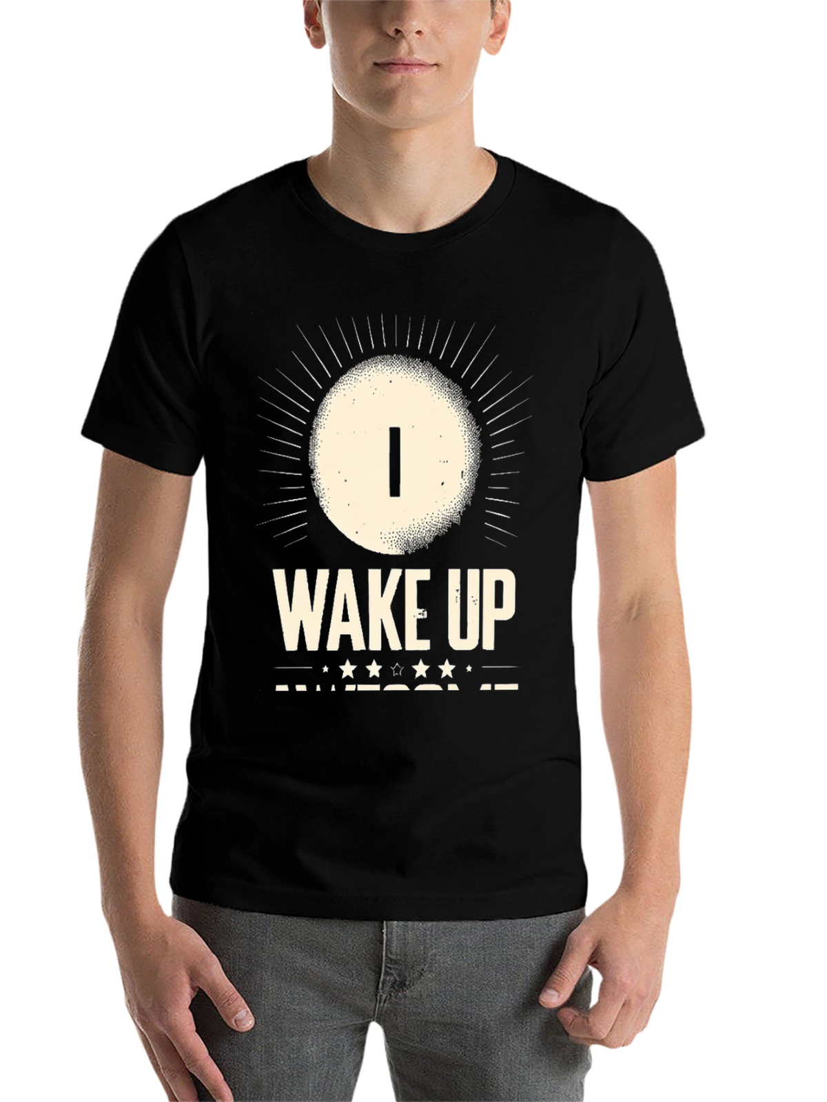 I Wake Up Awesome T-Shirt - Mens Graphic Tee