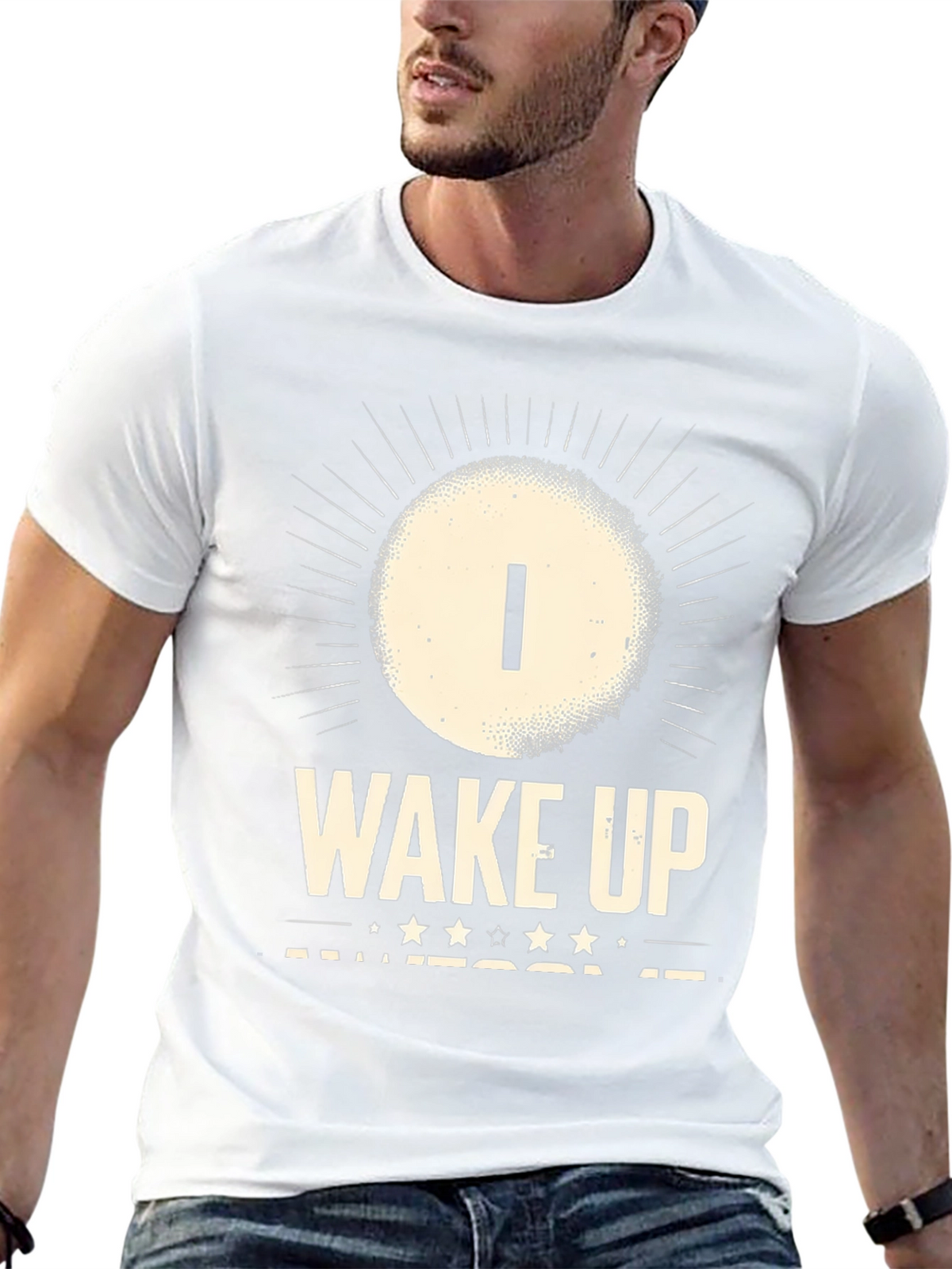 I Wake Up Awesome T-Shirt - Mens Graphic Tee