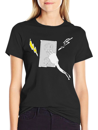 Electric Art Mens Black T-Shirt