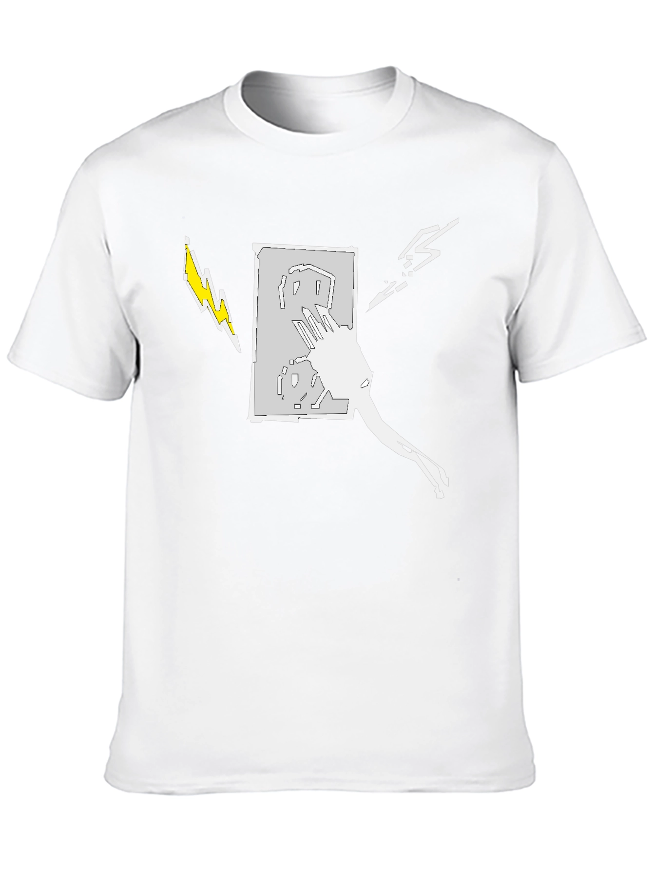 Electric Art Mens Black T-Shirt