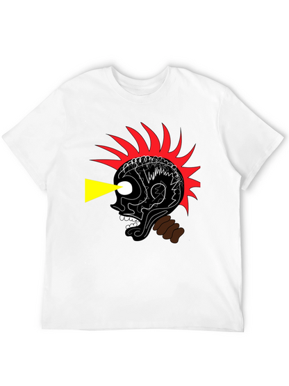 Edgy Graphic Print Black T-Shirt