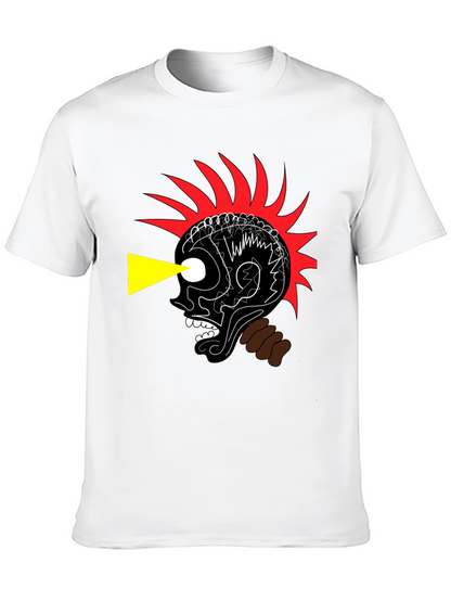 Edgy Graphic Print Black T-Shirt