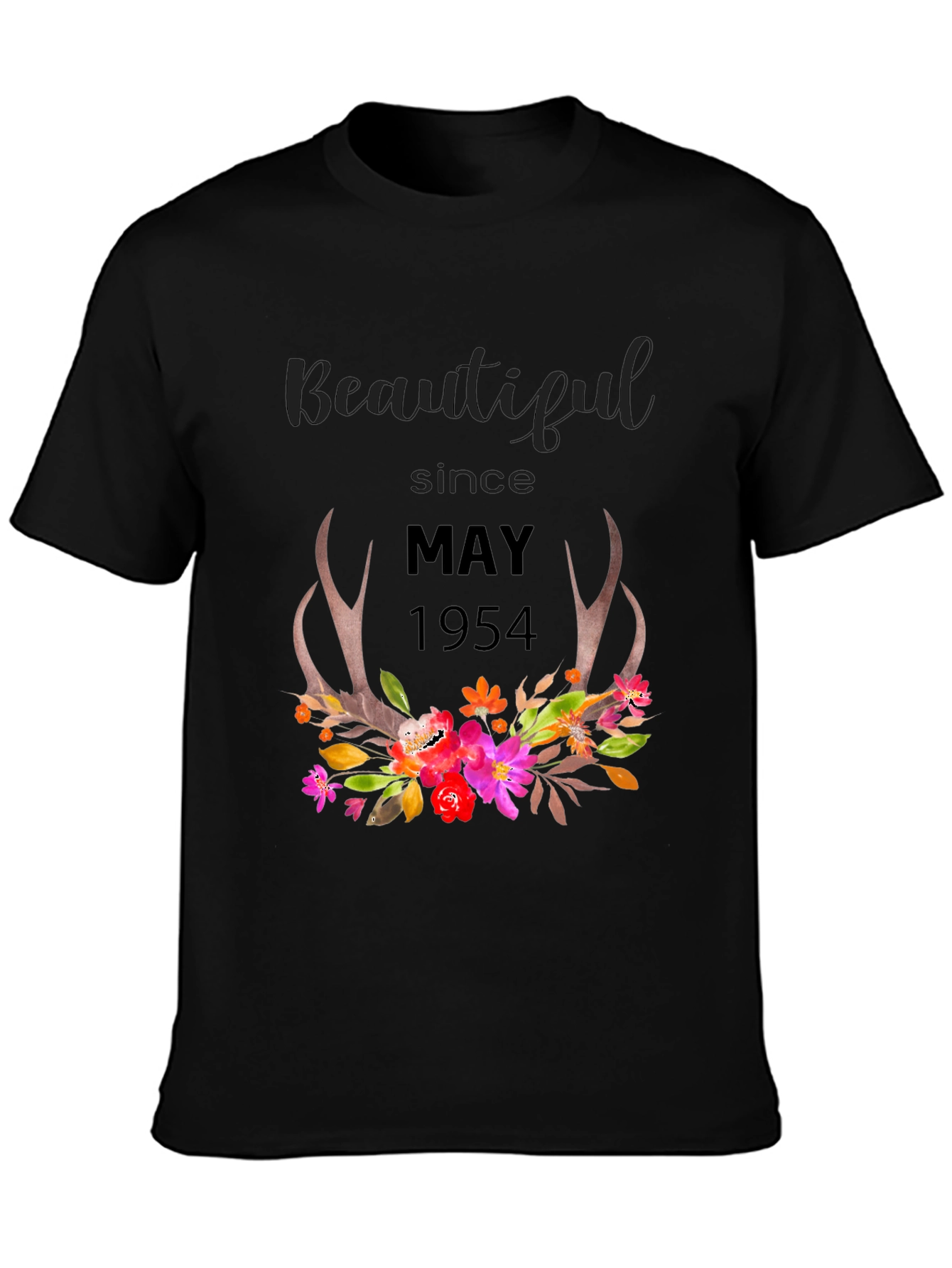 Beautiful Since May 1954 Floral Tee