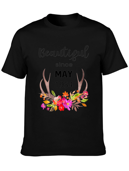 Beautiful Since May 1954 Floral Tee