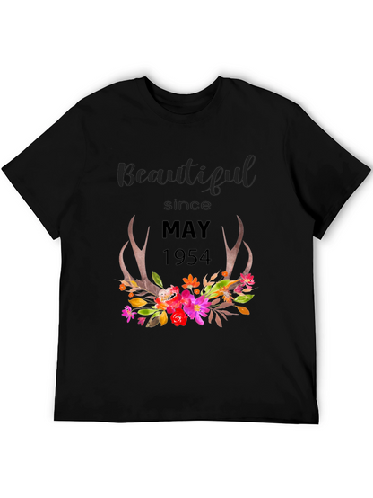 Beautiful Since May 1954 Floral Tee