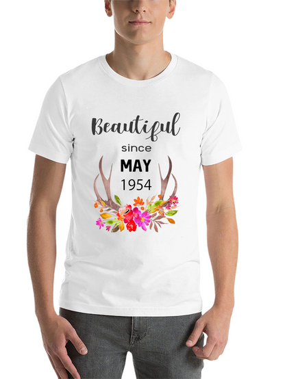 Beautiful Since May 1954 Floral Tee