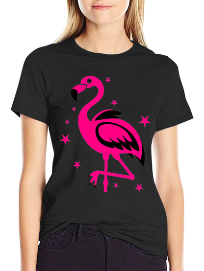 Flamingo Graphic Tee - Funky Pink Bird Design!