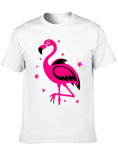Flamingo Graphic Tee - Funky Pink Bird Design!