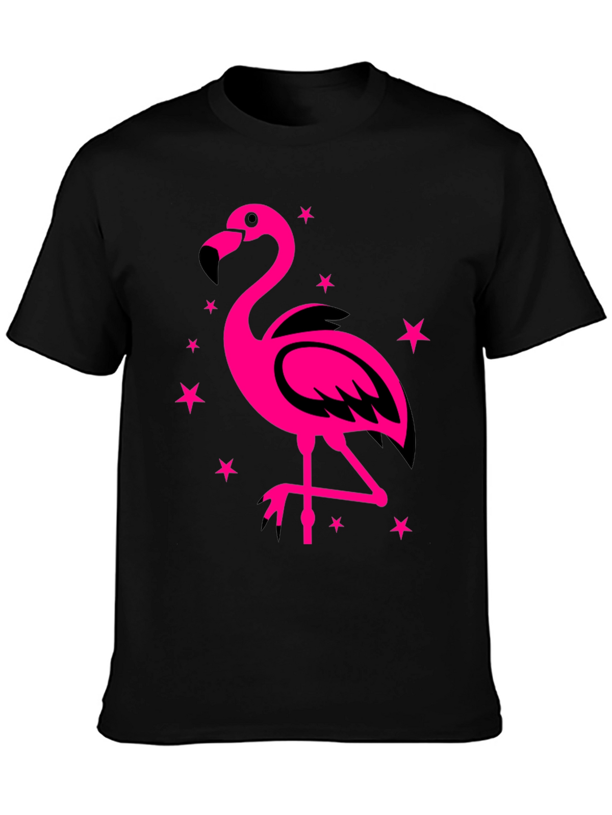 Flamingo Graphic Tee - Funky Pink Bird Design!