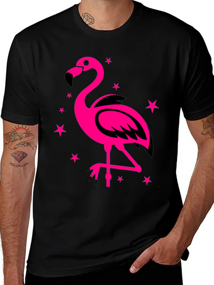 Flamingo Graphic Tee - Funky Pink Bird Design!