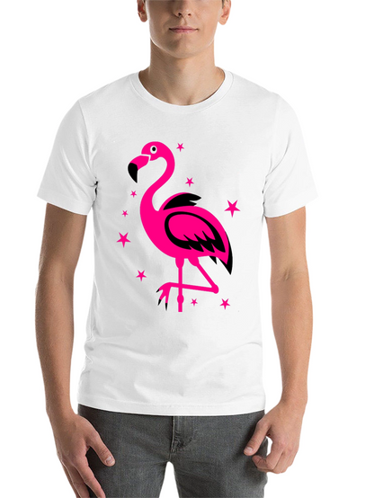 Flamingo Graphic Tee - Funky Pink Bird Design!