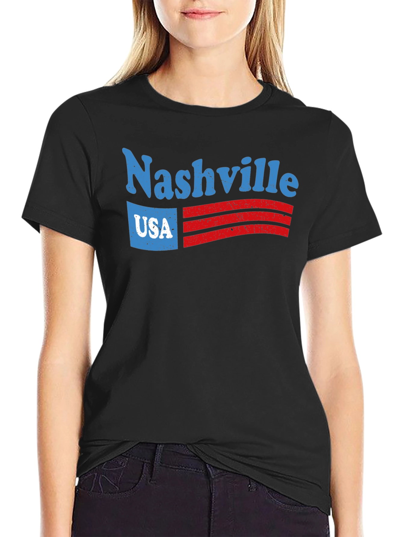 Nashville USA Graphic Tee - Retro Style