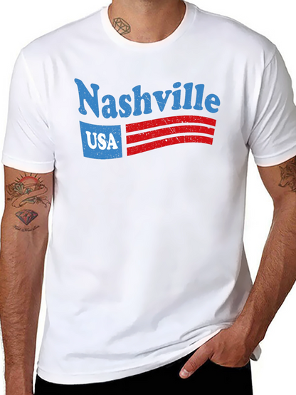 Nashville USA Graphic Tee - Retro Style