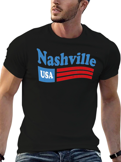 Nashville USA Graphic Tee - Retro Style