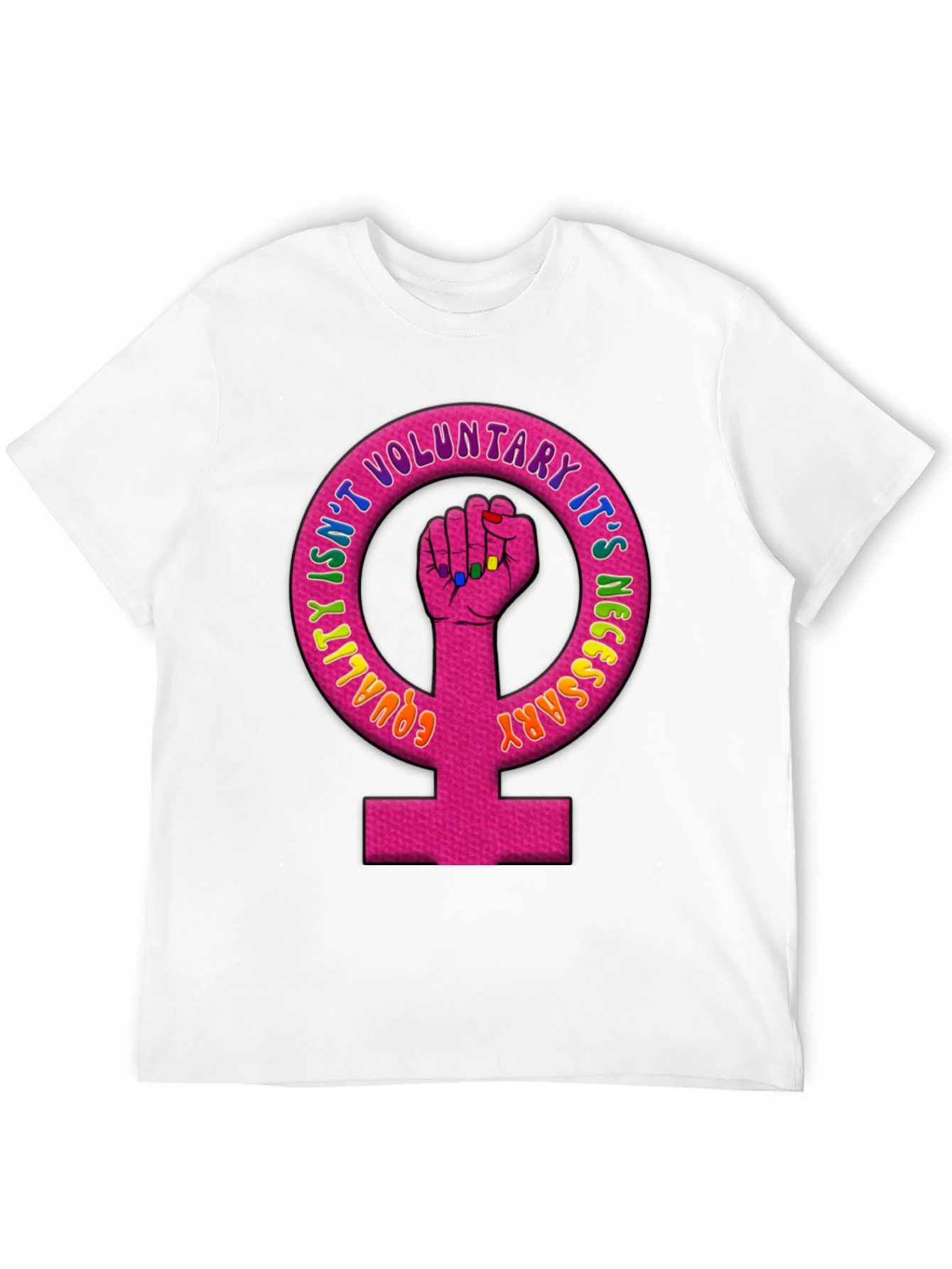 Equality Feminist Fist Black T-Shirt