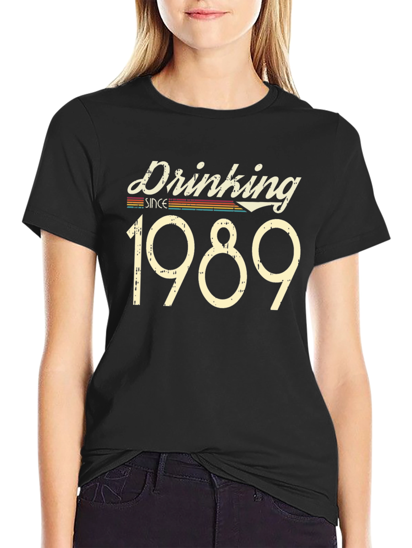 Drinking Since 1989 Black T-Shirt