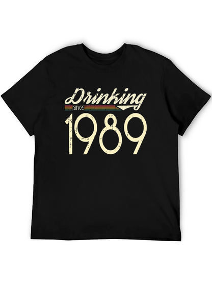 Drinking Since 1989 Black T-Shirt
