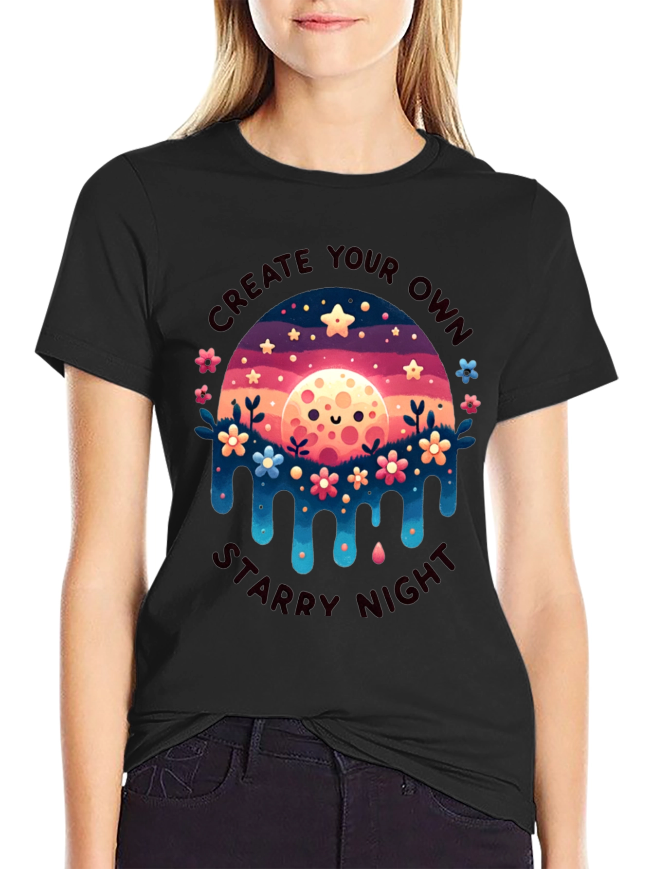 Create Your Own Starry Night Graphic Tee