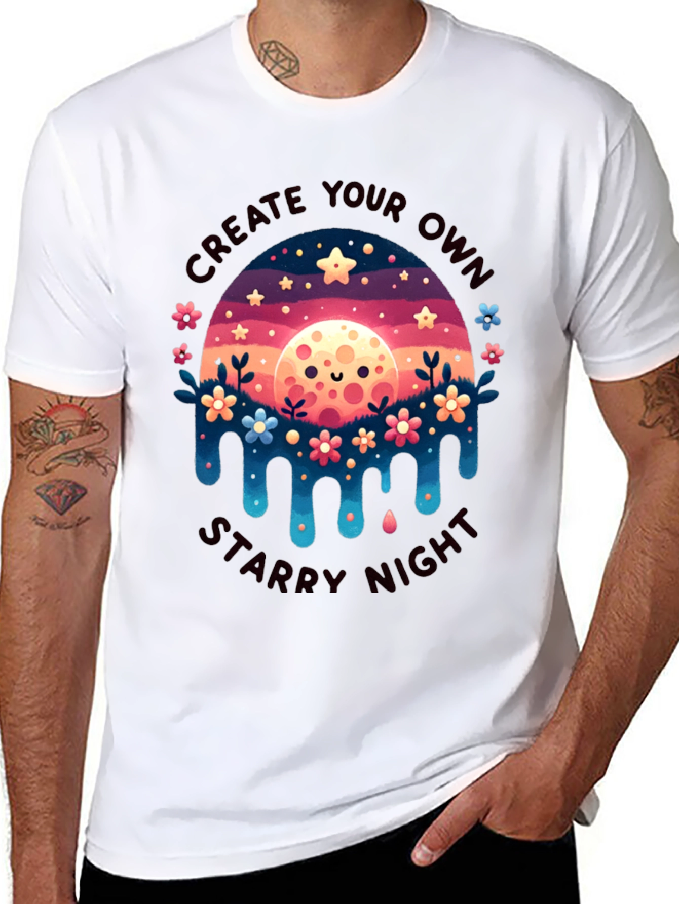 Create Your Own Starry Night Graphic Tee