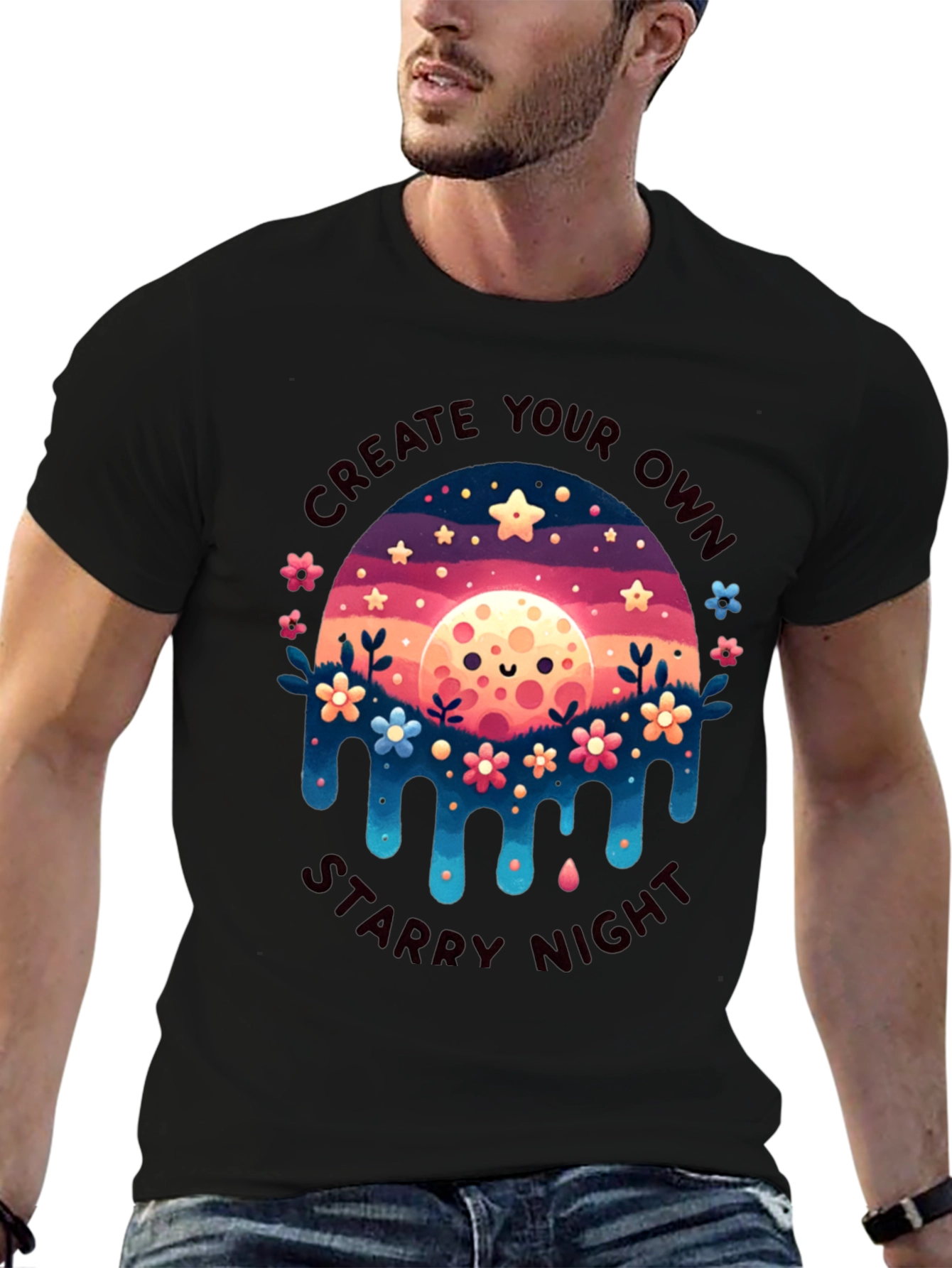 Create Your Own Starry Night Graphic Tee