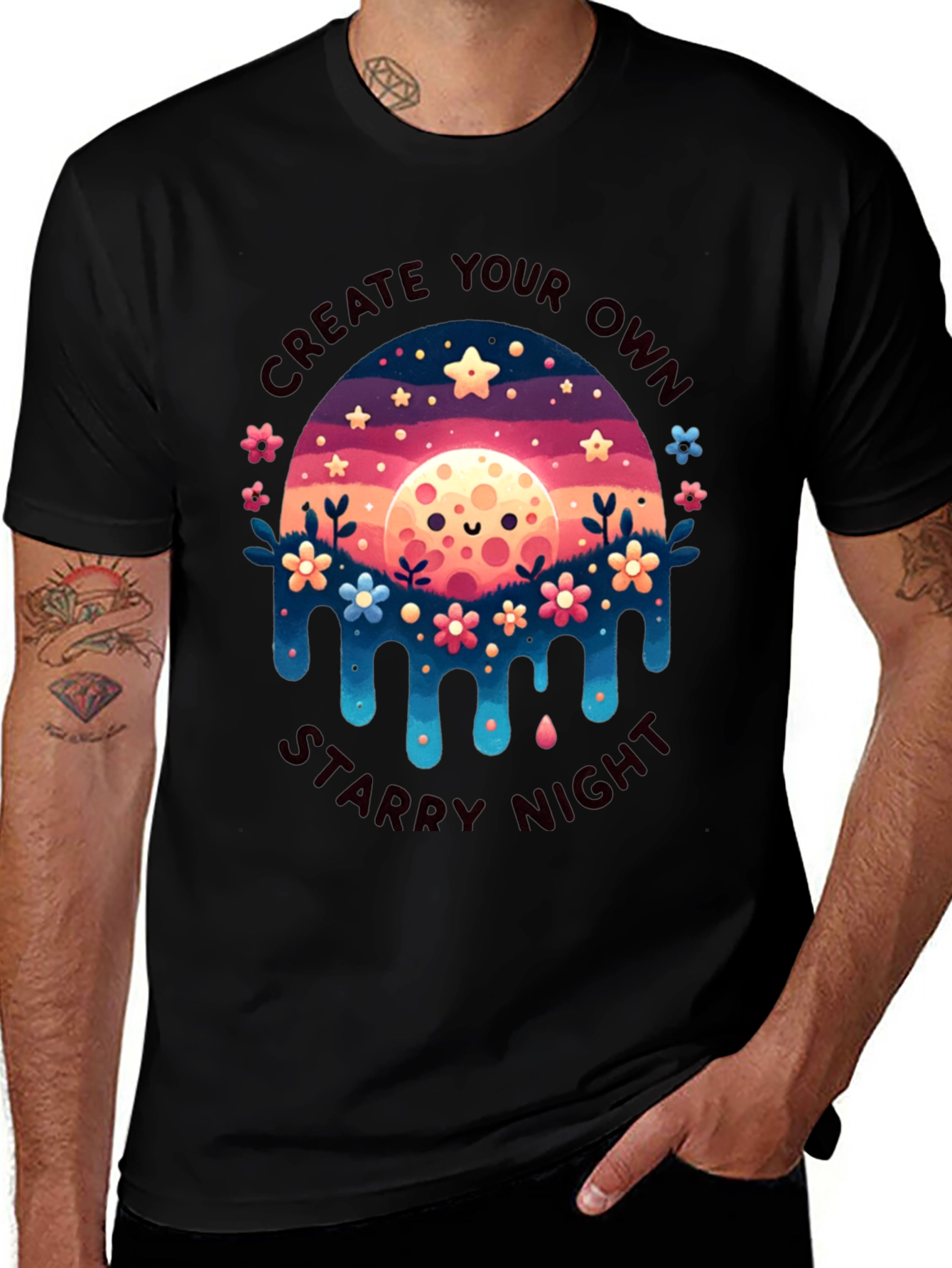 Create Your Own Starry Night Graphic Tee