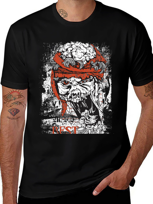 Zombie Brain Graphic T-Shirt - Horror Style