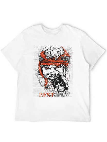 Zombie Brain Graphic T-Shirt - Horror Style