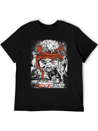 Zombie Brain Graphic T-Shirt - Horror Style
