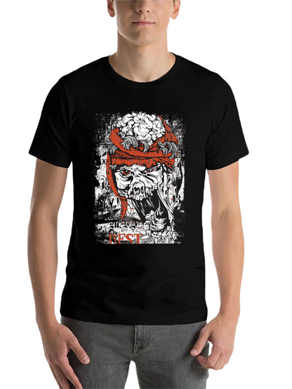 Zombie Brain Graphic T-Shirt - Horror Style