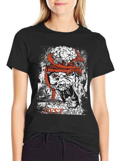 Zombie Brain Graphic T-Shirt - Horror Style