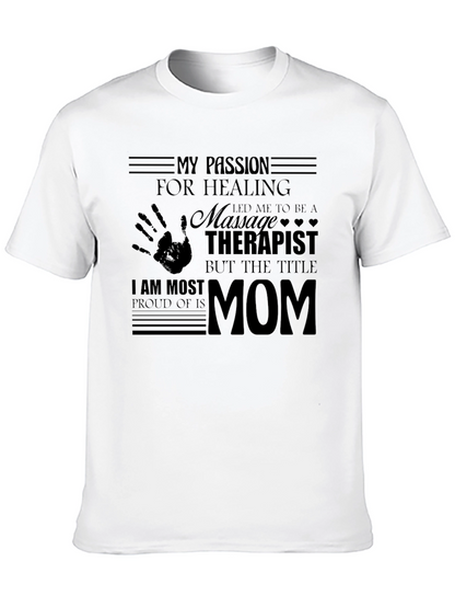 Massage Therapist Mom Graphic T-Shirt
